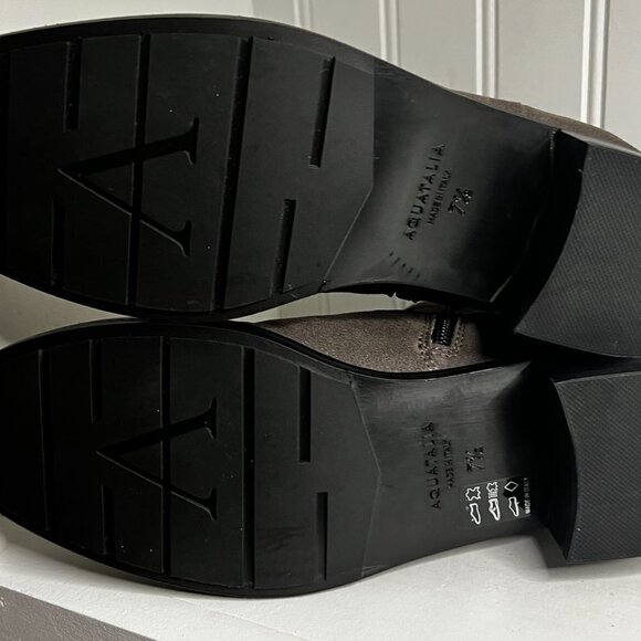 AQUATALIA Suede Chelsea boots Size 7.5 in Gray - Picture 7 of 8